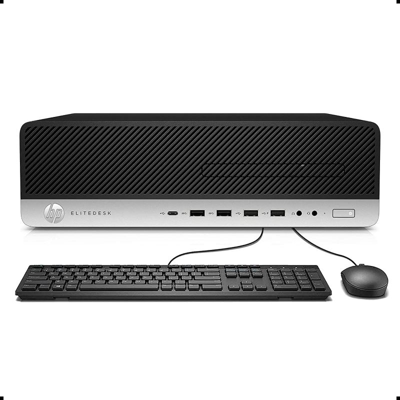 Photo 1 of HP EliteDesk 800 G2 Business Desktop, Intel Core i7 6700 3.4Ghz, 32GB DDR4 RAM, 1TB SSD Hard Drive, Windows 10 (Renewed)