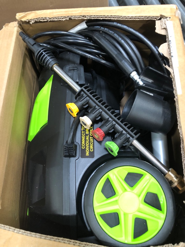 Photo 1 of ***USED - LIKELY MISSING PARTS - UNABLE TO TEST***
Electric Pressure Washer - Power Washer 4200 PSI Max 3.0GPM 35ft Power Cord Soap Tank 20ft Pressure Hose,High Pressure Washer Powered Car Cleaning for Garden, Garage