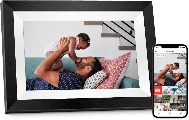 Photo 1 of Eptusmey WiFi Digital Picture Frame with 32G Storage, 10.1" Digital Photo Frame with Load from Phone Capability, Frameo, Touch Screen, Video Display- Gift for Friends and Family?New 2023? Black