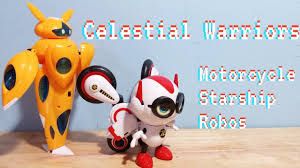 Photo 1 of celestial warriors 2 form robot and motorcycle