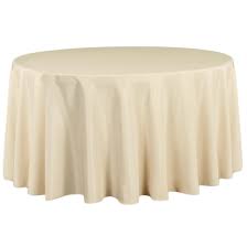 Photo 1 of 60 inch Round Tablecloth - Natural Tan