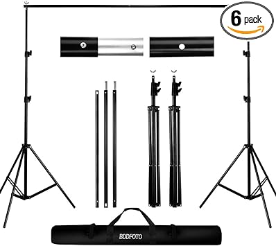 Photo 1 of Backdrop Stand 6.5x6.5ft/2x2m, BDDFOTO Photo Video Background Stand Support System for Party with Carring Bag
