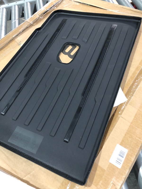 Photo 6 of (missing a piece)(see all images) BASENOR Tesla Model Y All-Weather Waterproof Rear Trunk Mat TPE Anti-Slip