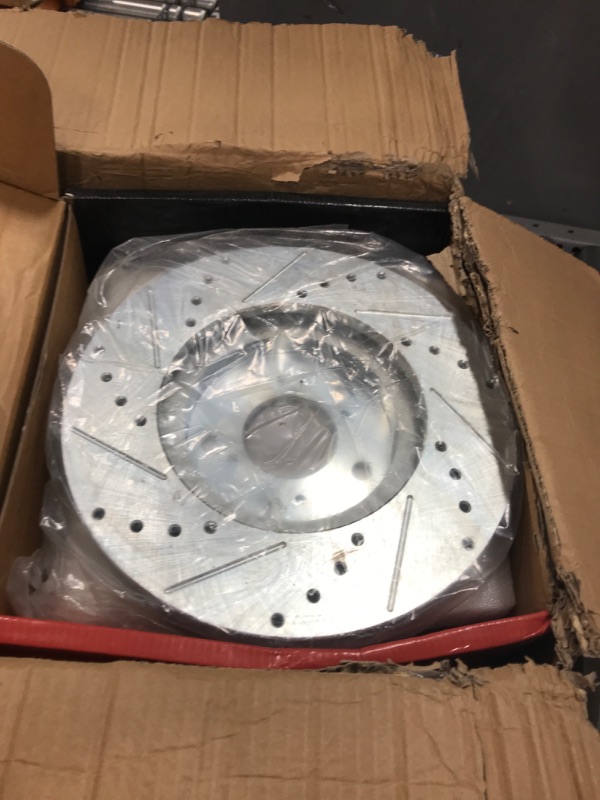 Photo 3 of A-Premium 11.81 inch(300mm) Front Drilled and Slotted Disc Brake Rotors+Ceramic Pads Kit Compatible with Select Acura and Honda Models - MDX 2001-2002, Odyssey 1999 2000 2001 2002 2003 2004, 6-PC Set