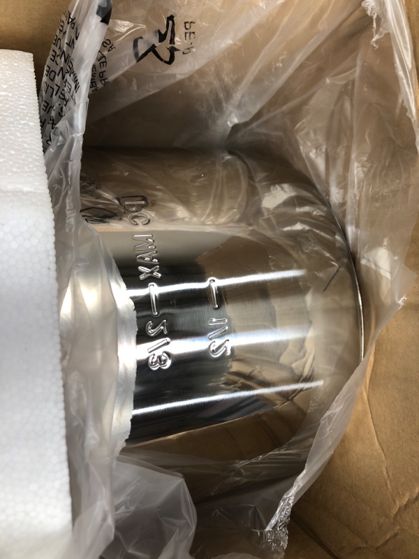 Photo 2 of ***USED - LIKELY MISSING PARTS - UNABLE TO VERIFY FUNCTIONALITY***
Instant Pot IP-Stainless Steel Inner Pot 8Qt Genuine Stainless Steel Inner Cooking Pot - 8 Quart 8 Quart Inner Pot