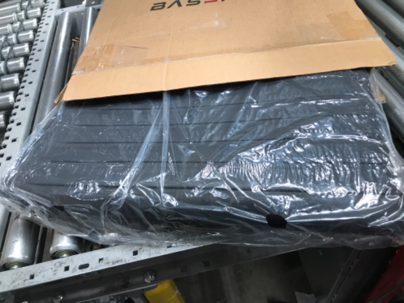 Photo 2 of BASENOR Tesla Model Y TPE Cargo Liners Cargo Mat Rear Trunk Mat All Weather Anti-Slip Waterproof Trunk Mat 2020 2021 2022 2023 Model Y Rear Cargo Liner