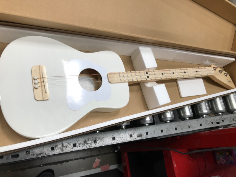 Photo 2 of (READ FULL POST) Loog Pro Acoustic kids Guitar 3-strings Ages 6+ Learning App and Lessons Included White