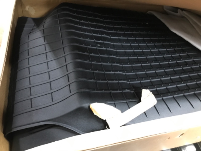 Photo 2 of CYBERBEANS All Weather Cargo Liners for Tesla Model Y Trunk Mats,Front and Rear Trunk Tray Mats Protector 2021 2022 2023 Accessories For Model Y Trunk Mats