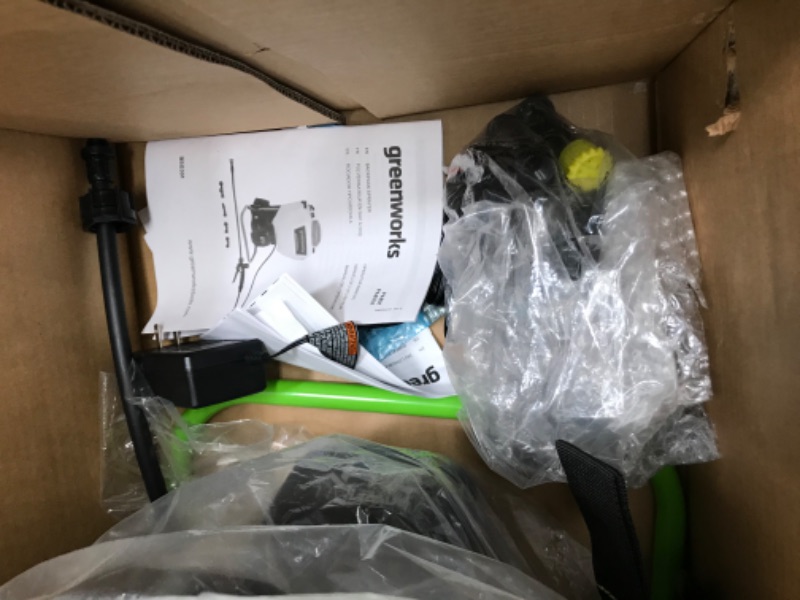 Photo 2 of ***Parts Only***Greenworks 24V Cordless Backpack Sprayer (4 Gallon / 5 Tips / 25 FT Spray) For Weeding, Spraying, and Cleaning, 2.0Ah Battery and Charger Included 24V Backpack Sprayer Kit (2.0Ah)