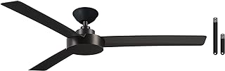 Photo 1 of 52 Inch Ceiling Fan 3 Blades with Additional 3.5" Downrod in Coal Finish