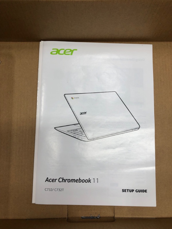 Photo 2 of Acer Chromebook 11, Celeron N3350, 11.6" HD, 4GB LPDDR4, 32GB eMMC, Google Chrome, C732-C6WU