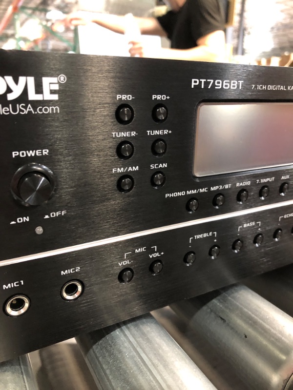 Photo 3 of (see all images)Pyle 7.1-Channel Hi-Fi Bluetooth Stereo Amplifier - 2000 Watt AV Home Theater Speaker Subwoofer Surround Sound Receiver