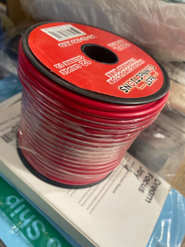 Photo 1 of 12 Gauge Car Audio Primary Wire 100ft–Red