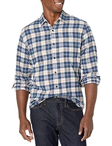 Photo 1 of Amazon Essentials Men's Long-Sleeve Flannel Shirt (Available in Big & Tall), Multicolor Check Plaid, X-Small
