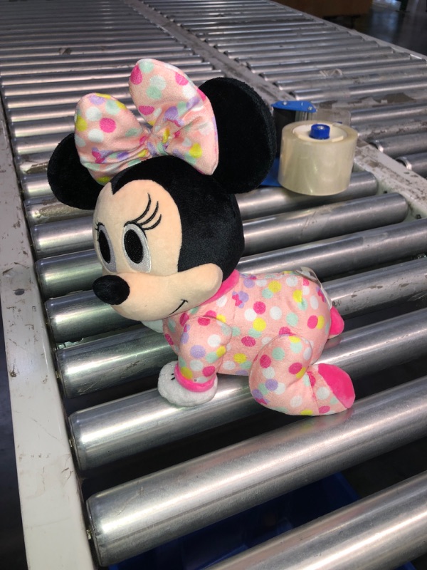 Photo 2 of (NON-REFUNDABLE) Just Play Disney Baby Musical Crawling Pals Plush, Minnie Mouse, Interactive Crawling Plush, Stuffed Animal