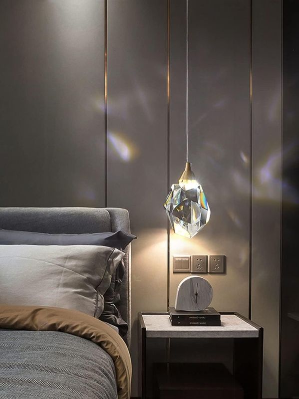 Photo 1 of **HARDWARE MISSING**
Pendant Lights Bedroom Led Full Brass Crystal Nordic Lamp Suspension Decoration Salon Hanging Lamp (1 Head)
