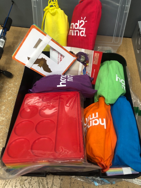 Photo 2 of hand2mind Little Minds at Work Science of Reading Essentials Toolkit by Tara West, Decodable Reading Manipulatives, Elkonin Boxes, Letter Sounds, Phonemic Awareness, Preschool Learning (Set of 6)