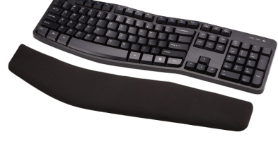 Photo 1 of Amazon Basics Ergonomic Wireless Keyboard Combo - QWERTY - Black