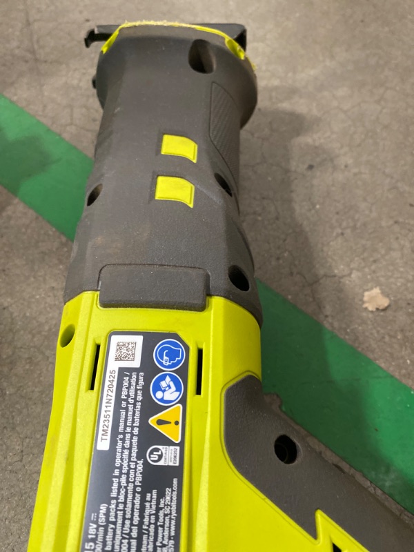 Photo 11 of ***USED - MISSING 4.0 Ah BATTERY - POWERS ON - UNABLE TO TEST FURTHER - SEE PICTURES***
RYOBI ONE+ PCL1600K2 18V Cordless 6-Tool Combo Kit with 1.5 Ah Battery, 4.0 Ah Battery, and Charger      