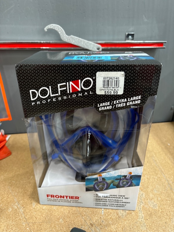 Photo 2 of DPM17478LBLC Frontier Full-Face Snorkeling Mask - Large/X-Large, Blue