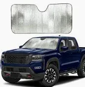 Photo 1 of EcoNour Accordion Truck Windshield Sun Shade | Sun Visor for Truck Fits Large SUVs & Pickup Trucks | Blocks UV Rays for Interior Protection | Truck Accessory for Heat | XL (66 x 27 inches)