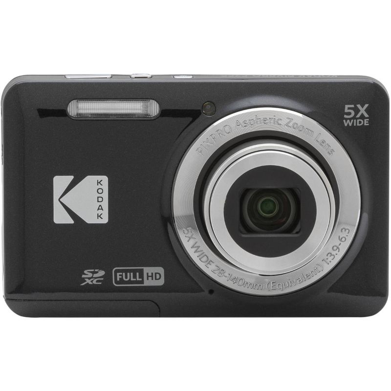 Photo 1 of KODAK PIXPRO FZ55-BK 16MP Digital Camera 5X Optical Zoom 28mm Wide Angle 1080P Full HD Video 2.7" LCD Vlogging Camera (Black)