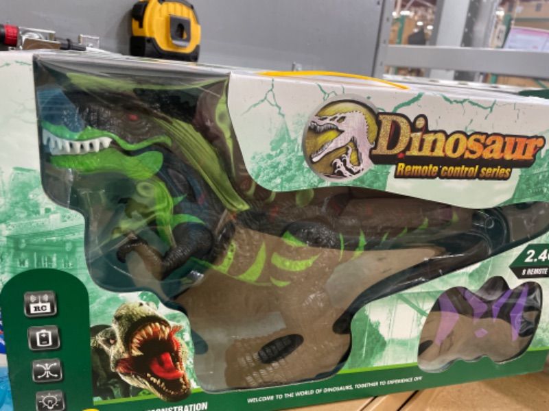 Photo 2 of ***USED - LIKELY MISSING PARTS - UNABLE TO VERIFY FUNCTIONALITY***
TEMI Remote Control Dinosaur Toys for Boys 3 4 5 6 7 8 Years, Electric Stunt RC Walking T-rex Toy with Light and Sounds, Rechargeable Battery, 360° Rotating, Birthday Gift for Kids