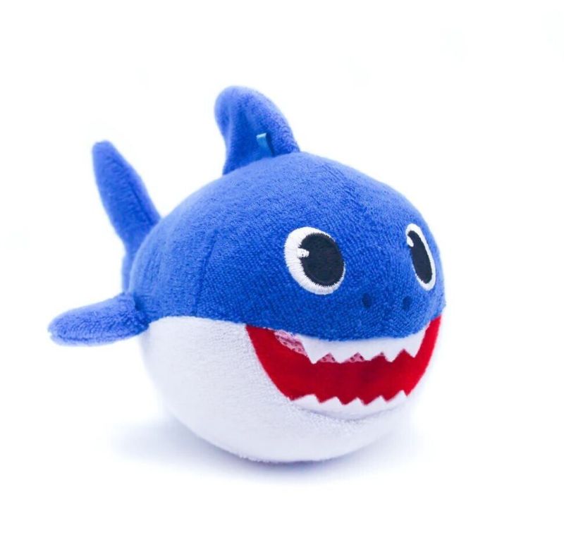 Photo 1 of Baby Shark Plush Bath Toy Antimicrobial Washcloth Sponge SoapSox Daddy Shark
