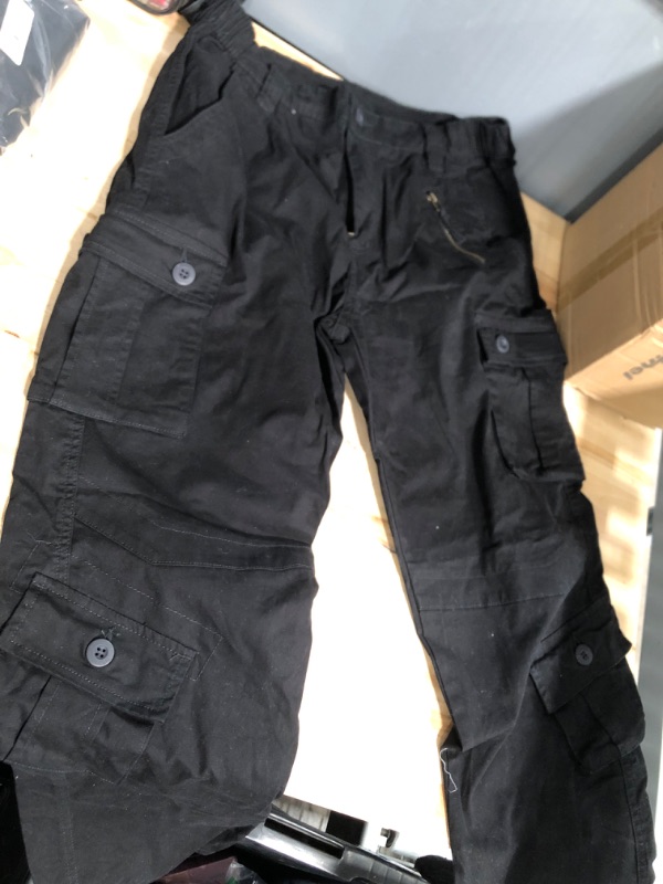 Photo 1 of Cargo black pants size 12