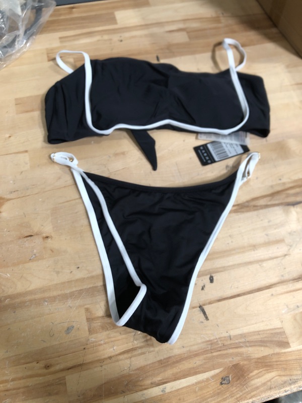 Photo 1 of Black and white swimsuit size medium