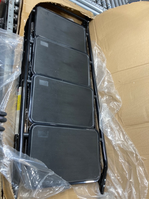 Photo 1 of **NO BOX**Step Ladder, Four Step Safety Ladder 4 Step Ladder with Handrails Heavy Duty, Folding Step Stool with Handle Attachable Tool Bag & Anti-Slip Wide Pedal Ladders for Home 300lbs Capacity