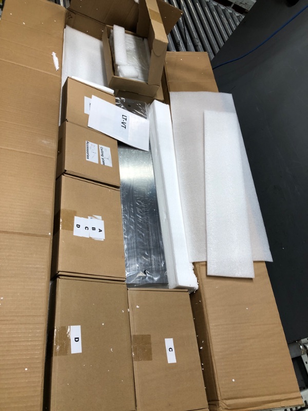 Photo 1 of Chrome K9 Crystal Chandelier Rectangle Modern Rectangular Pendant Lighting Fixture for Dining Room Kitchen Island Bedroom L47'' Chrome 47''