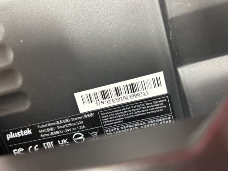 Photo 3 of **SEE NOTES** Plustek SmartOffice S30 High Speed A3 Large Format Duplex Document Scanner, with 100-page Auto Document Feeder (ADF). Scan 12” x 17” Size or Legal-Size Document