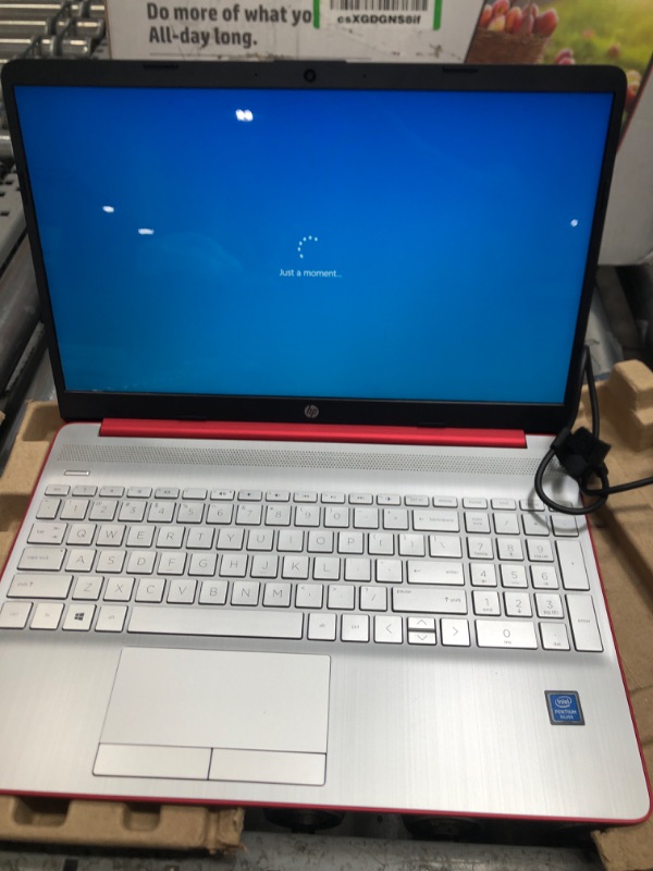 Photo 1 of HP 15.6 Laptop Intel Pentium Silver N5000 4GB RAM 500GB HD Windows 10 Home Scarlet Red 15-dw0081wm
