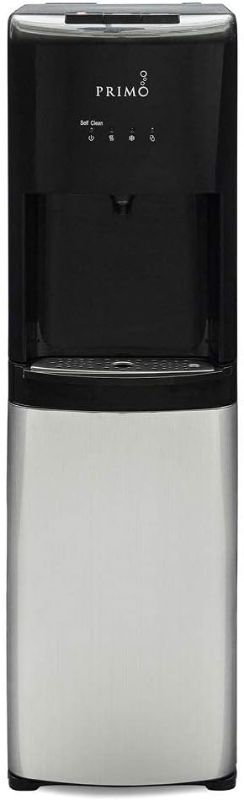 Photo 1 of (READ FULL POST) (PARTS) Primo Bottom-Loading Self-Sanitizing Water Dispenser, 3 Temp (Hot-Cool-Cold) Water Cooler Water Dispenser for 5 Gallon Bottle w/Child Safety Lock, Black and Stainless Steel
