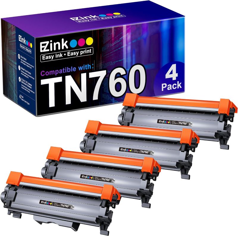 Photo 1 of E-Z Ink Pro TN760 Compatible Toner Cartridge Replacement