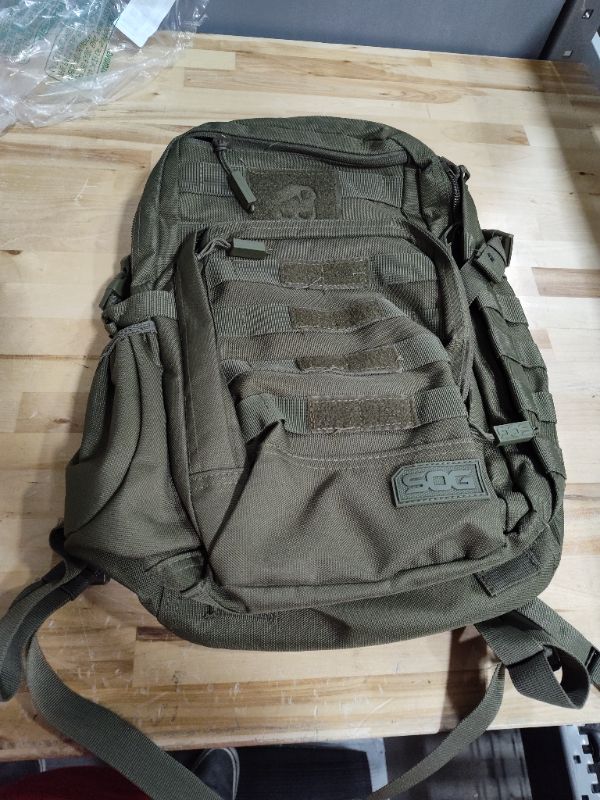 Photo 2 of SOG Specialty Knives & Tools Ninja Tactical Daypack Backpack, Olive Drab Green, One Size