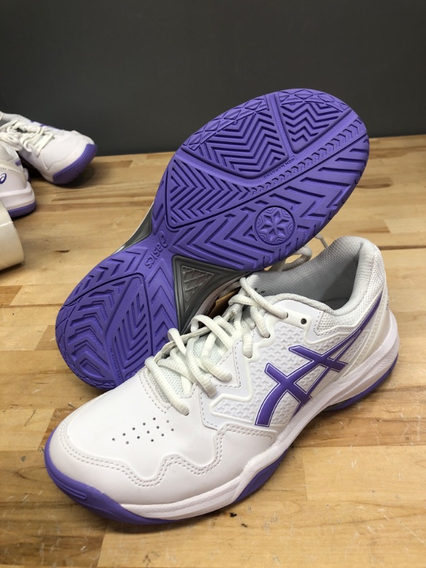 Photo 2 of ASICS Women's Gel-Dedicate 7 Tennis Shoes 6.5 White/Amethyst