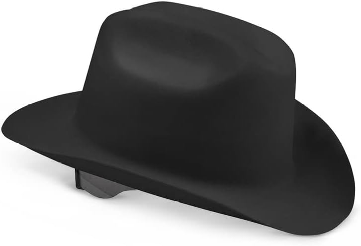 Photo 1 of Jackson Safety Cowboy Hard Hat - 4 Point Ratchet Suspension - Western Outlaw Style - (Multiple Colors) Black