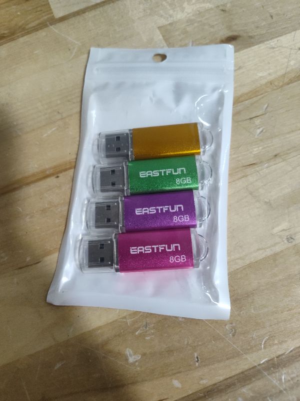 Photo 1 of *MISSING 1* 5Pcs 8GB USB Flash Drive USB 2.0 Flash Memory Stick Thumb Stick Pen(Five Mixed Colors: Blue Purple Rose Green Gold) 8GB 5Pack 8GB Gold Rose Blue Purple Green