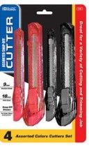 Photo 1 of BAZIC Jumbo & Mini Multipurpose Cutter (4/Pack)