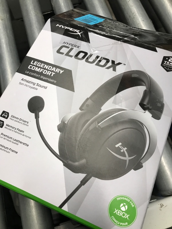 Photo 6 of ***WRONG BOX*** HyperX Cloud - Gaming Headset, PlayStation Official Licensed Product, for PS5 and PS4, Memory Foam comfort, Noise-cancelling mic, Durable aluminum frame,Black
