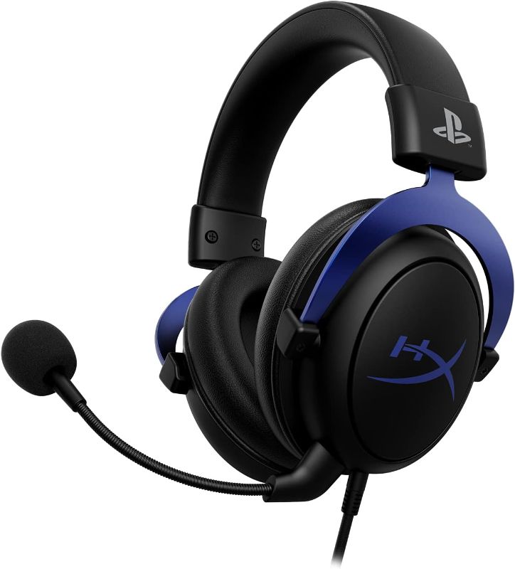 Photo 1 of ***WRONG BOX*** HyperX Cloud - Gaming Headset, PlayStation Official Licensed Product, for PS5 and PS4, Memory Foam comfort, Noise-cancelling mic, Durable aluminum frame,Black
