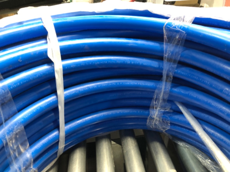 Photo 3 of **LARGE ITEM**  **LOOKS NEW** SharkBite 1 Inch x 300 Feet Blue PEX-B, PEX Pipe Flexible Water Tubing for Plumbing, U880B300