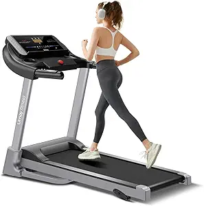 Photo 1 of **HAS BEEN USED, MISSING PIECES, UNTESTED** UMAY MOTORIZED TREADMILL U50 BLACK