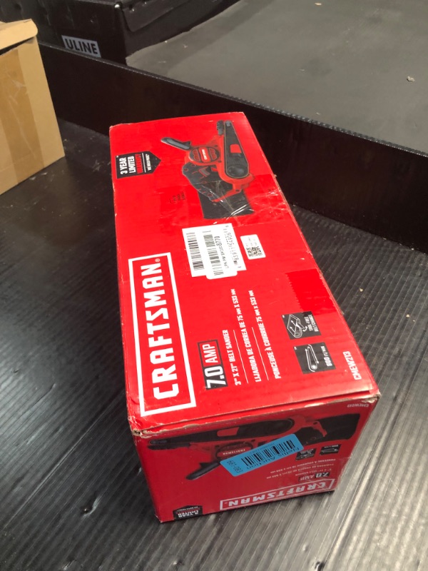 Photo 2 of ***HEAVILY USED AND DIRTY - UNABLE TO TEST***
CRAFTSMAN Belt Sander, 3 inch x 21-inch, 7 Amp, Corded (CMEW213)