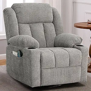 Photo 1 of **((SET 1/2)) STOCK IMAGE IS A REFERENCE ONLY (PLEASE SEE PHOTOS)** Rocker Recliner Chair (BLUE)