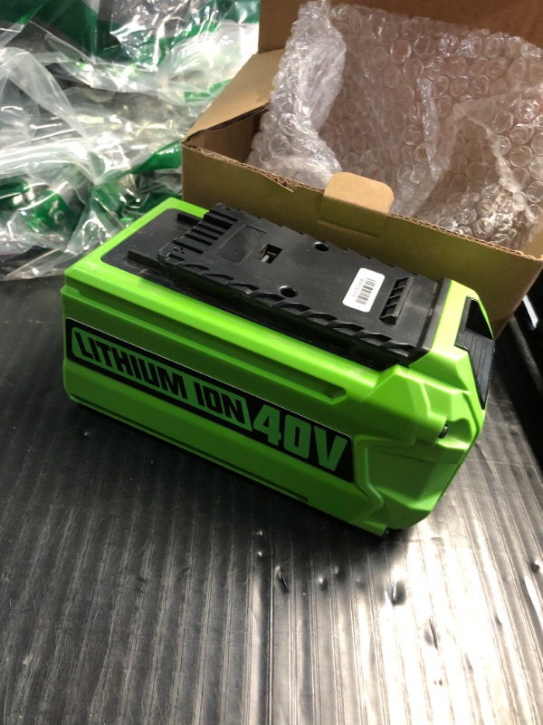 Photo 3 of ANTRobut 6.5Ah Replacement Greenworks 40V Battery 29472 29462 for Greenworks 40V G-MAX 29252 20202 22262 25312 25322 20642 22272 27062 2901319 Smart USB 40V Lithium-Ion Battery