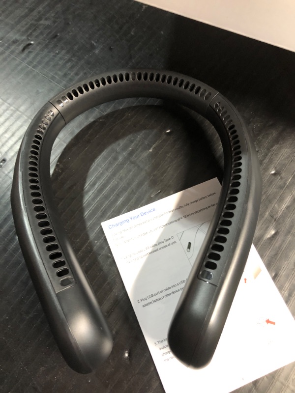 Photo 1 of ***USED - LIKELY MISSING PARTS - UNABLE TO VERIFY FUNCTIONALITY***
Neck Fan, Hands Free Bladeless Neck Fans Portable Rechargeable, 6000 mAh Battery Operated Wearable Personal Fan, Cooling Neck Fan, 3 Speeds, USB Fan Gifts for Men, Women, Travel, Outdoor B