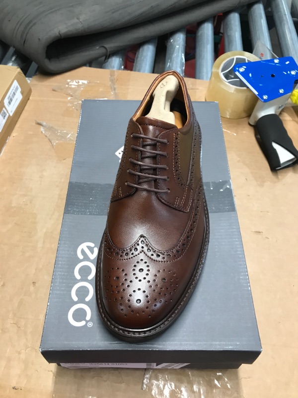 Photo 2 of **(FOR PARTS**(READ NOTES)
ECCO Men's London Wingtip Oxford, Cognac, 8-8.5